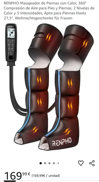 Masajeador Piernas RENPHO Calor Compresión Aire