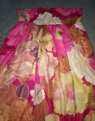 Vestido largo estampado floral