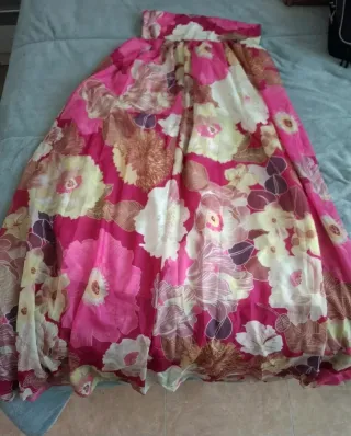 Vestido largo estampado floral