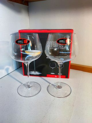 SERVIZIO 6 CALICI CHARDONNAY RIEDEL NUOVI IN VETRO