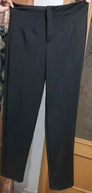 Pantalón de traje negro mujer