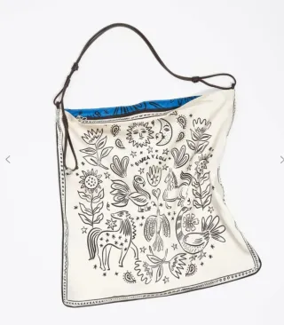 Bolso Bimba y Lola Esotérico Blanco y Azul