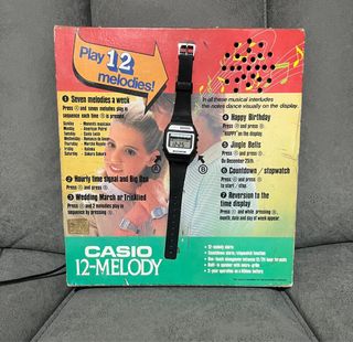 Casio 12-Melody Vintage 1981 Orologio Espositore