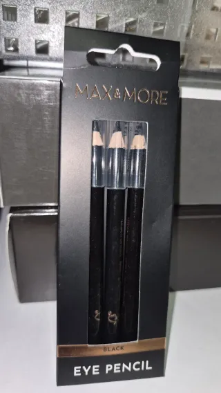 Lápices de Ojos MAX&MORE Negro (3 uds)