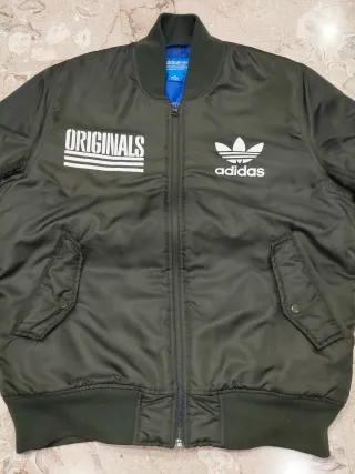 Bomber Adidas Originals verde militare Tg M