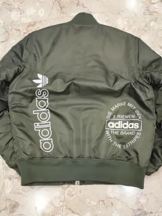 Bomber Adidas Originals verde militare Tg M