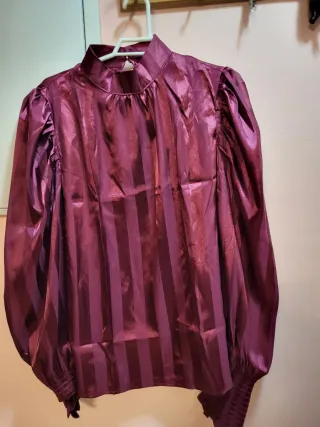 2 blusas estampada y rayada talla única