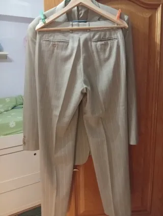 Traje Springfield Hombre Beige Rayas