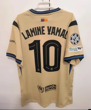 Camiseta Lamine Yamal 10 Barça 2ª Equipación