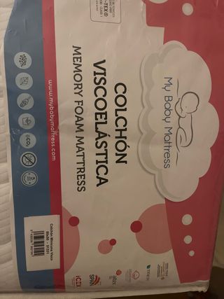 Colchón Minicuna Viscoelástico My Baby Mattress