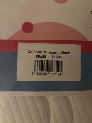 Colchón Minicuna Viscoelástico My Baby Mattress