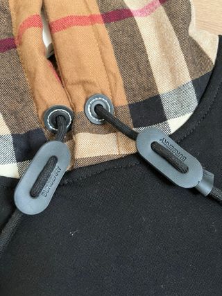 Sudadera Negra con Capucha Burberry