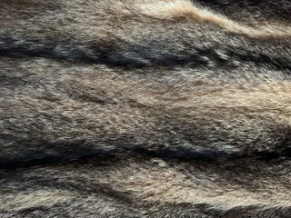 Abrigo de piel de zorro ártico natural