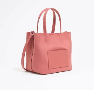 Bolso Bimba y Lola Coral Tela Gabardina.