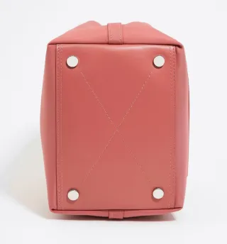 Bolso Bimba y Lola Coral Tela Gabardina.