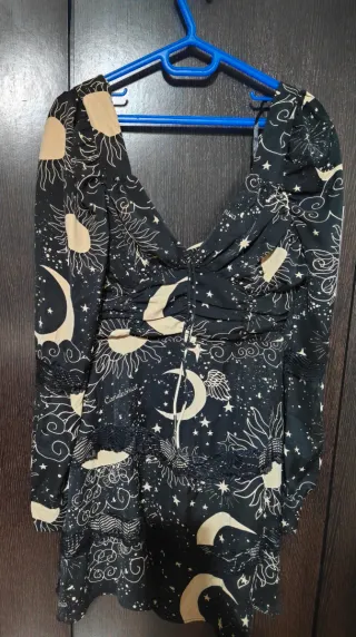 Vestido estampado sol y luna