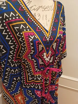 VESTIDO KAFTÁN, T-ÚNICA