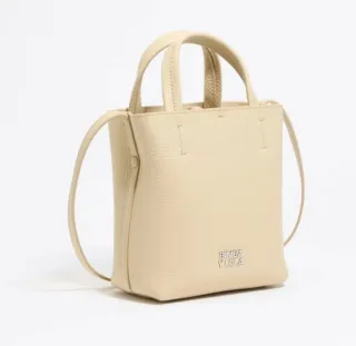 Bolso Bimba y Lola Chihuahua Piel Beige Pequeño
