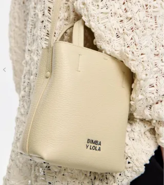 Bolso Bimba y Lola Chihuahua Piel Beige Pequeño