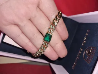Bracciale Ferragni Collezione Chain Verde Oro