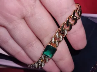 Bracciale Ferragni Collezione Chain Verde Oro