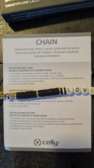 Laccetto per smartphone Celly LOVE