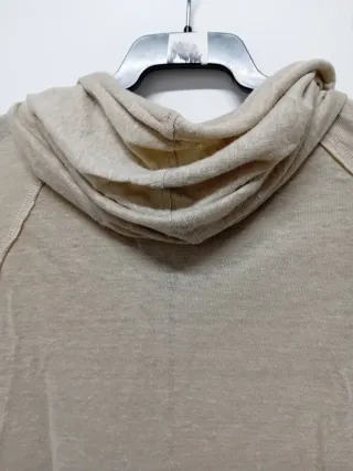 Chaqueta sudadera Zara Lino Beige Talla M