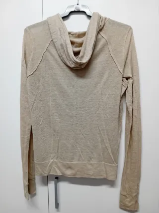 Chaqueta sudadera Zara Lino Beige Talla M