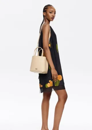 Bolso Bimba y Lola Chihuahua Piel Beige