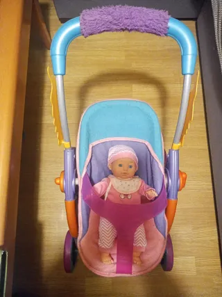 Carrello per passeggino giocattolo per bambole