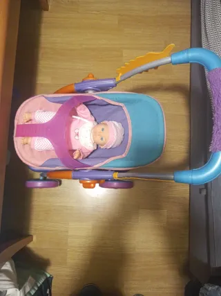 Carrello per passeggino giocattolo per bambole