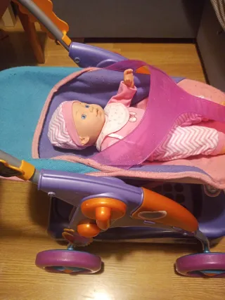 Carrello per passeggino giocattolo per bambole