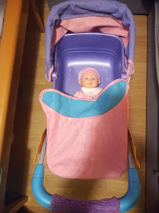 Carrello per passeggino giocattolo per bambole