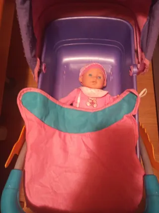 Carrello per passeggino giocattolo per bambole