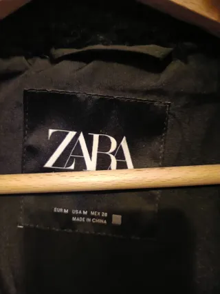 Plumas Zara Negro Talla M Mujer