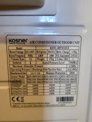 Bomba Frío/Calor + Cassette + Renovación de aire.