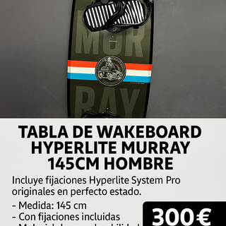 Tabla Wakeboard Hyperlite Murray 145cm Hombre