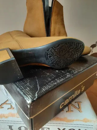 Botas Camila's Marrón Tacón Plataforma