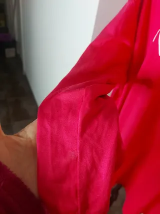 Camiseta rosa happy manga larga