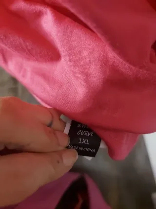 Camiseta rosa happy manga larga