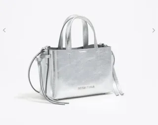 Bolso Bimba y Lola piel plata