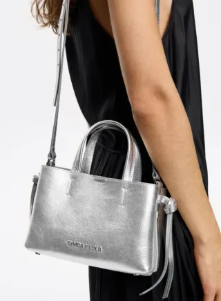 Bolso Bimba y Lola piel plata