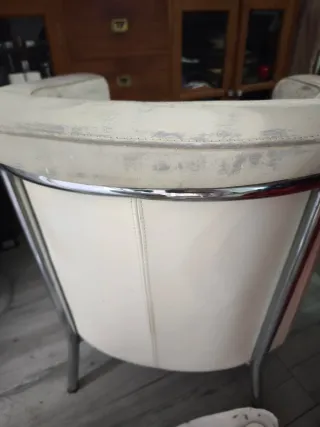 2 Butacas Blancas para Reparar Pintura. No rotas