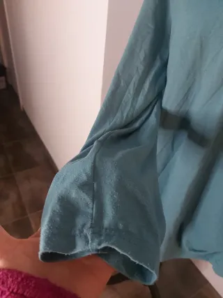 Camiseta manga larga verde azulado