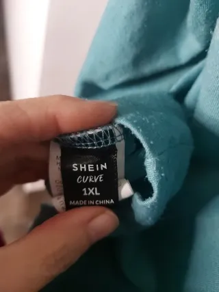 Camiseta manga larga verde azulado