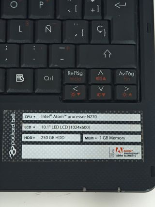 Packard Bell Portátil Negro y Plata