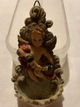 Piccola acquasantiera angelo collezione