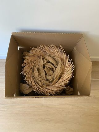 Due lampade in vimini, nuove.