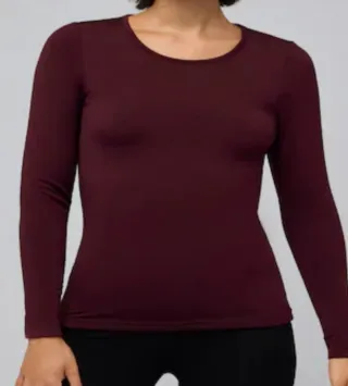 Camiseta térmica manga larga negra,beis, granate