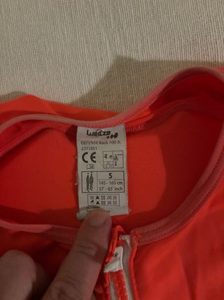 Espaldera esquí niño Wedze DEFENSEBACK